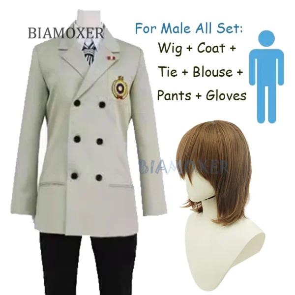 Goro Akechi Costume Set - Men's fit - full set with wig