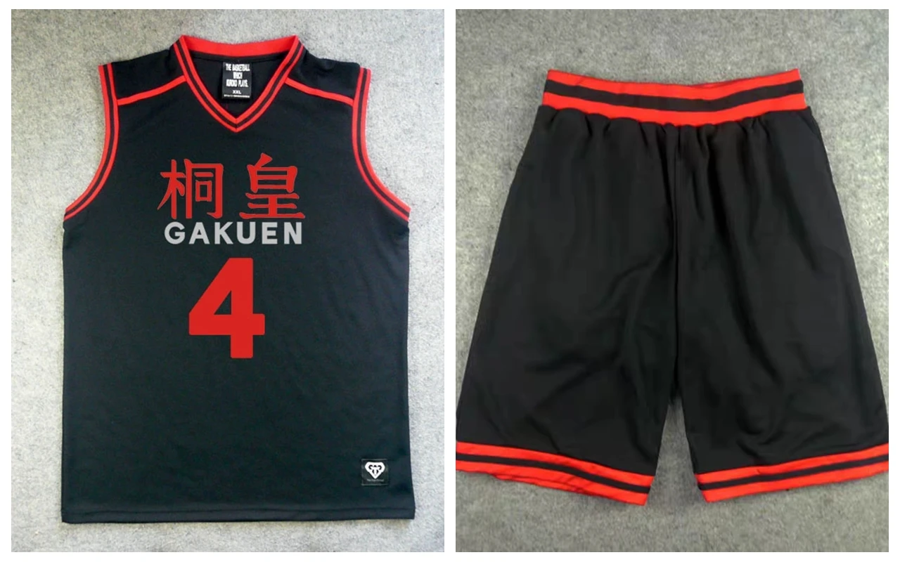 Kuroko basketball costume, Number 4 jersey + shorts