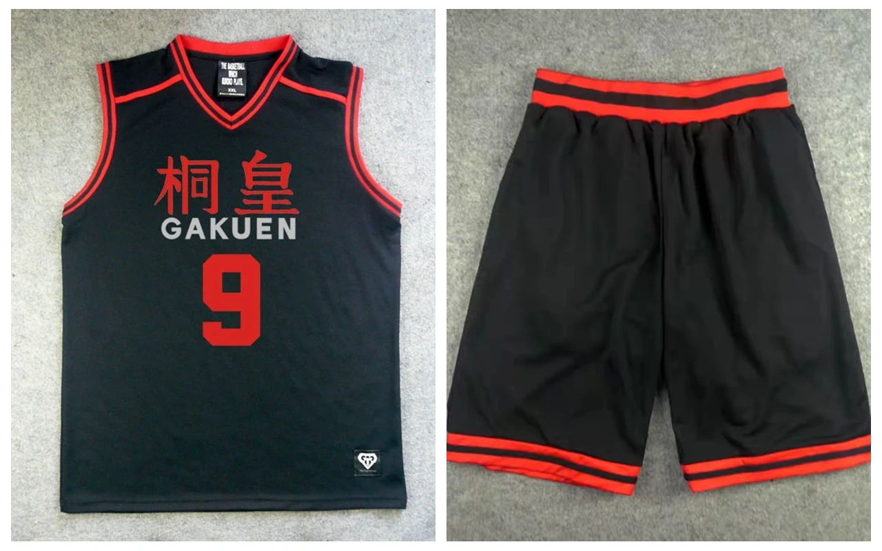Kuroko basketball costume, Number 9 jersey + shorts