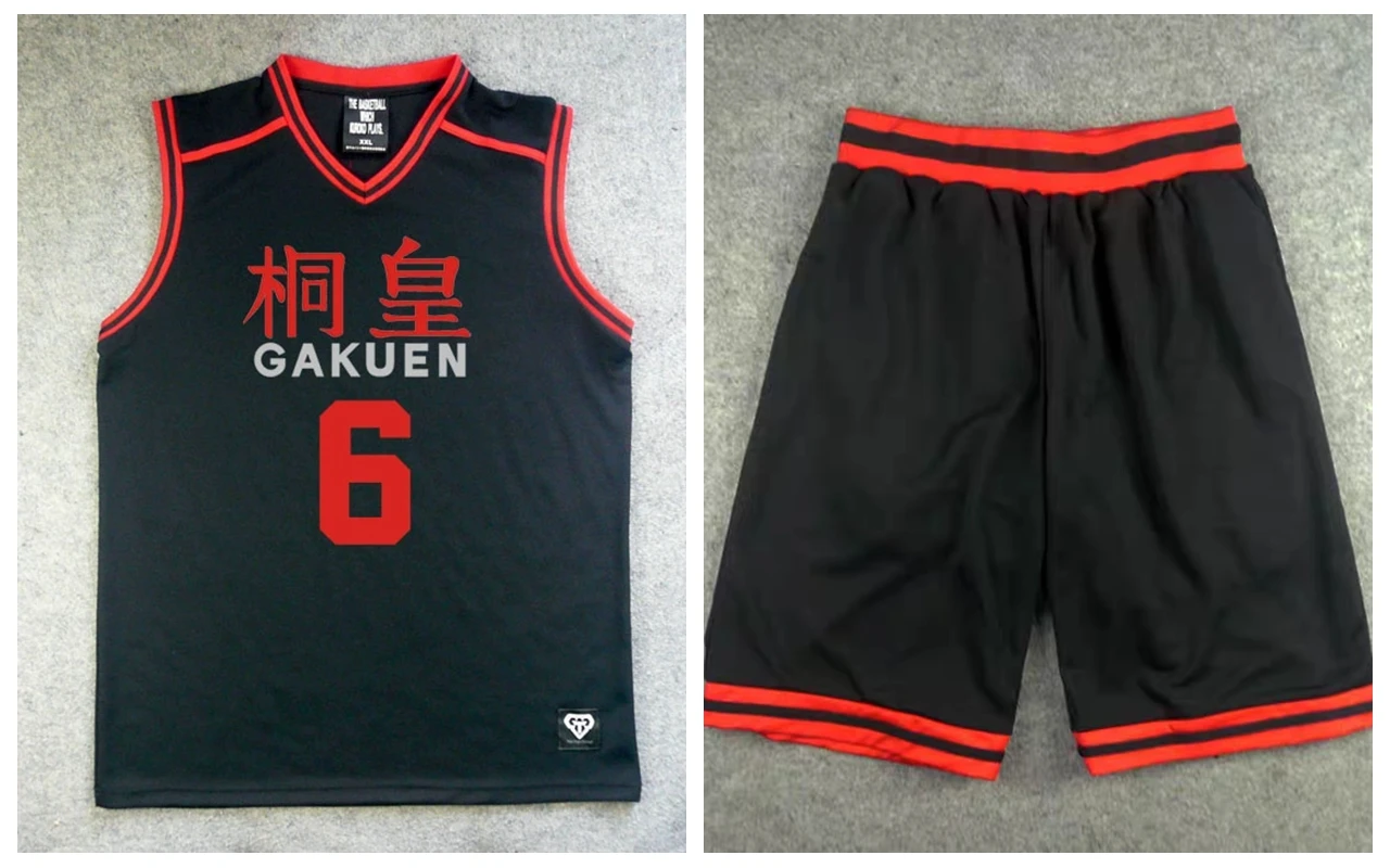Kuroko basketball costume, Number 6 jersey + shorts