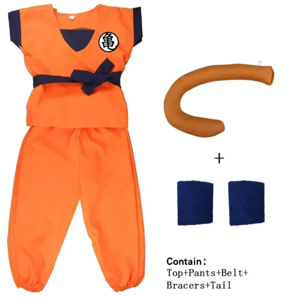 Goku Costume Set - Basic outfit with tail