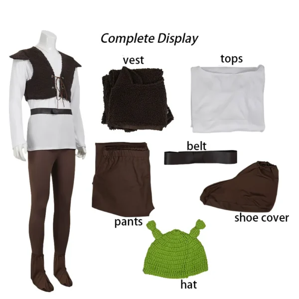 Ogre Costume Set - Outfit with ogre-ear hat
