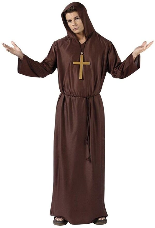Adult Brown Monk Robe Costume