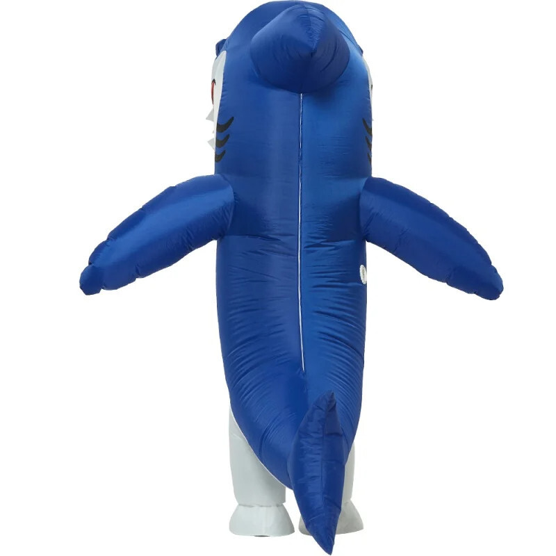 Adult Blue Inflatable Shark Costume