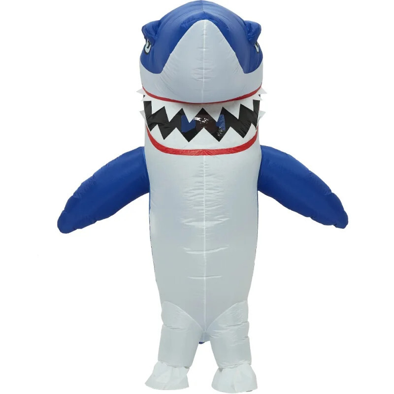 Adult Blue Inflatable Shark Costume
