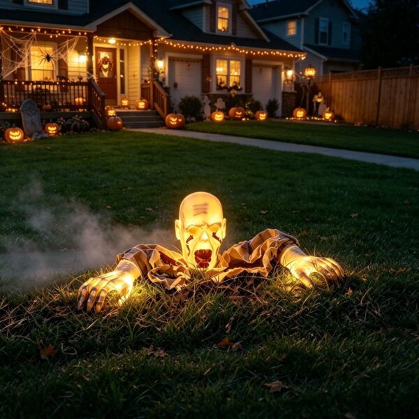 Light-Up Zombie Groundbreaker Yard Decoration