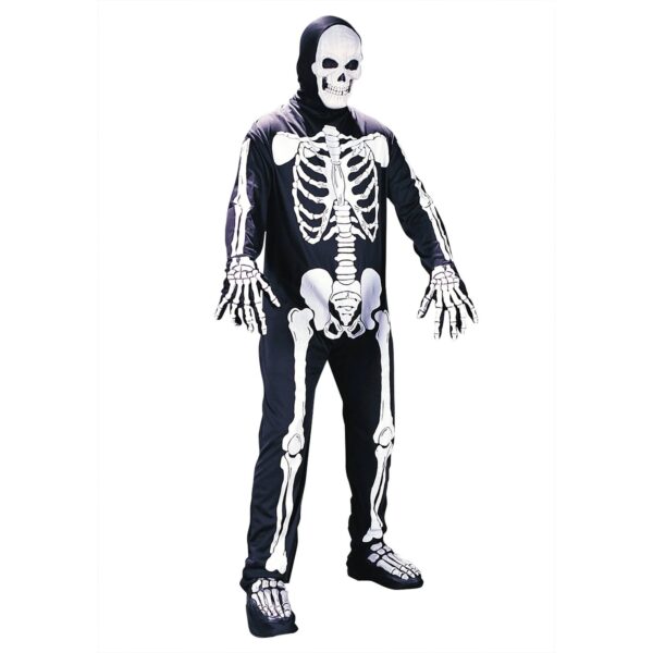 Adult Skeleton Jumpsuit Costume