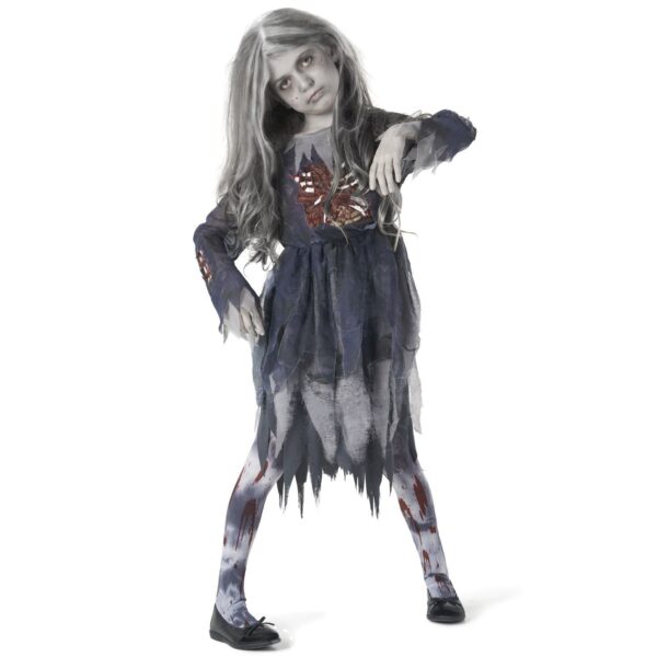 Girls' Layered Zombie Dress Costume