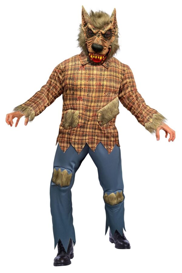 Adult Werewolf Costume with Mask, One Size