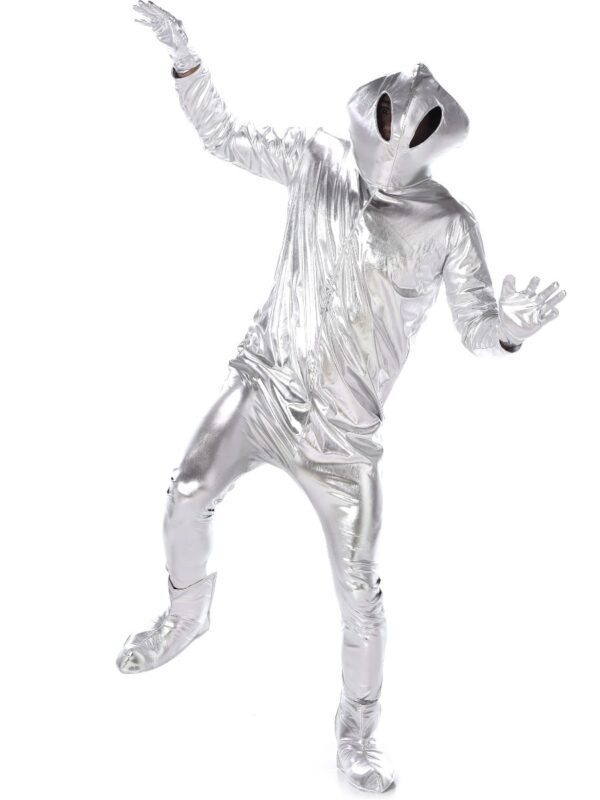Men's Chrome Outer Space Alien Costume