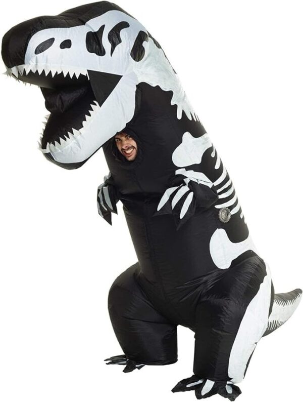Adult Inflatable Skeleton T-Rex Costume