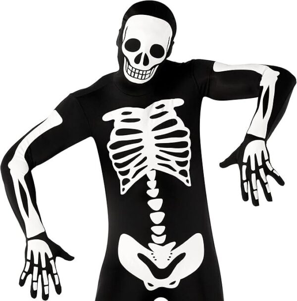 Adult Glow in the Dark Skeleton Morphsuit