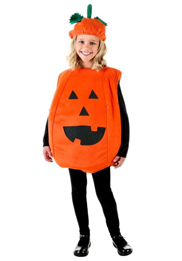 Kids' Pumpkin Tunic Costume with Hat