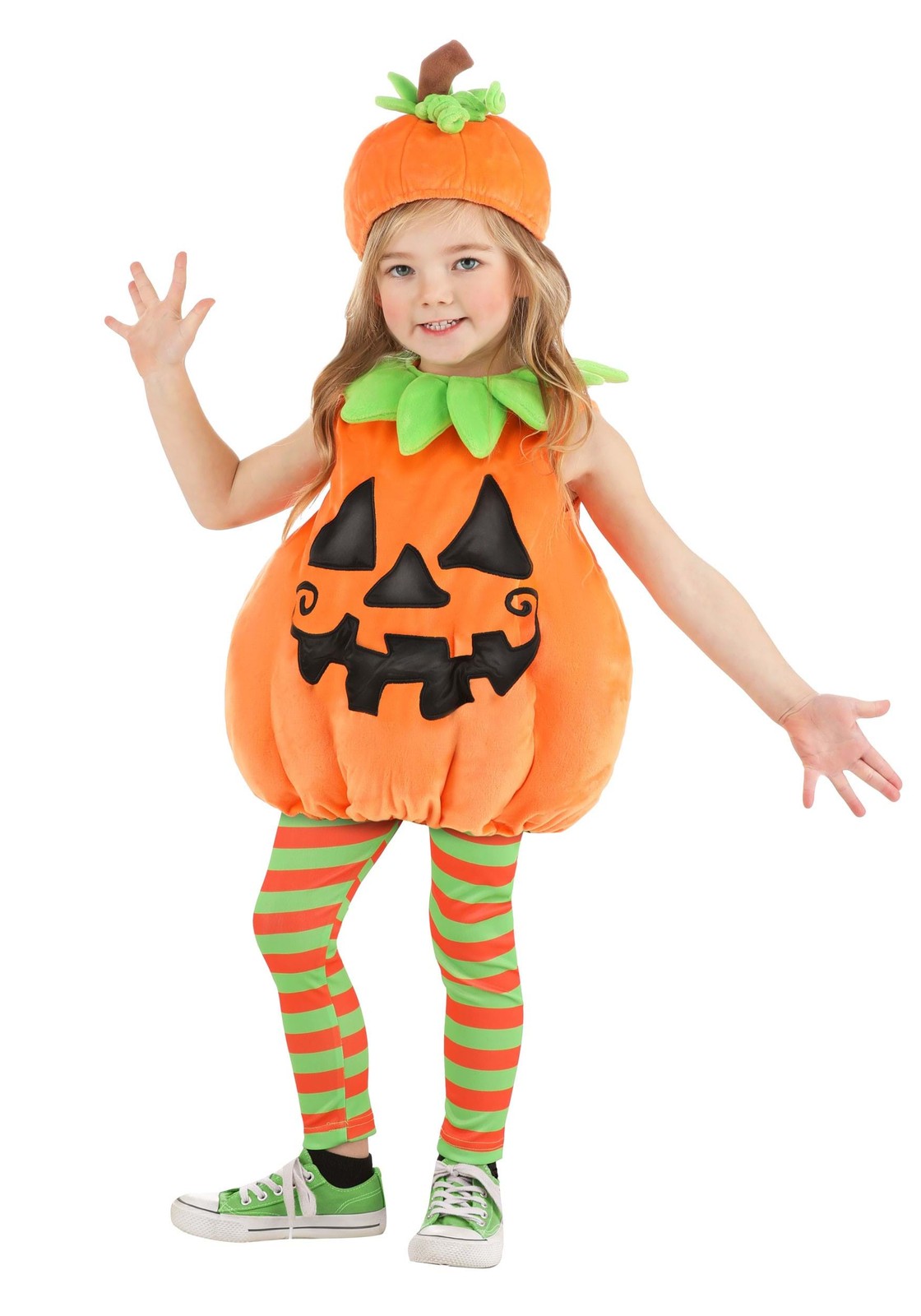 Toddler Plump Pumpkin Costume with Leggings
