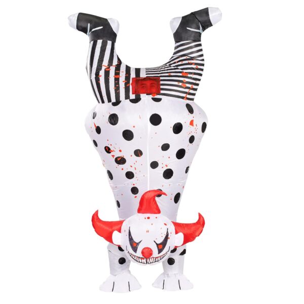 Adult Upside-Down Clown Inflatable Costume, One Size