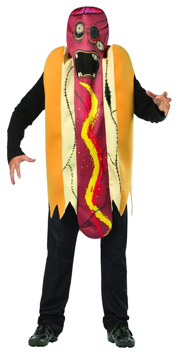 Adult Zombie Hot Dog Tunic Costume, One Size