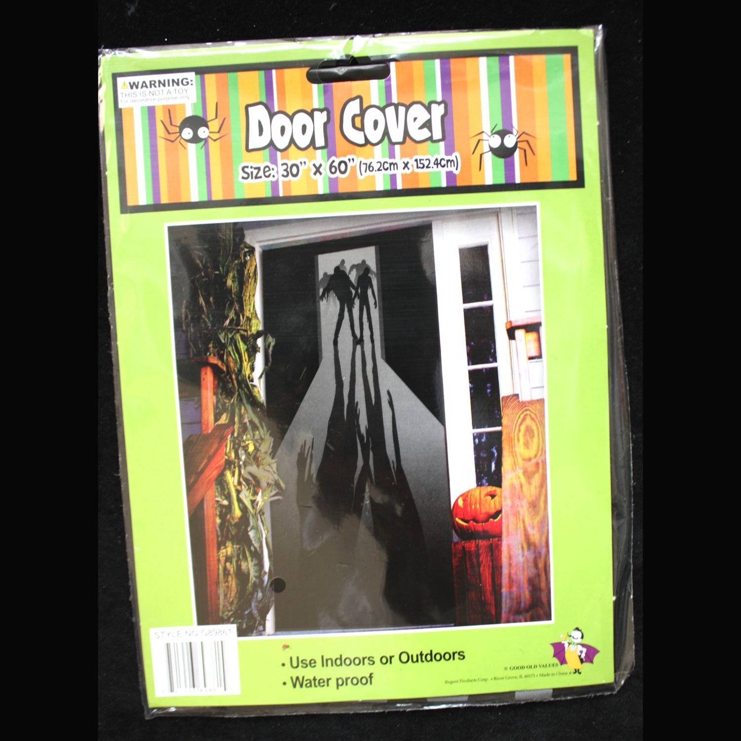 Zombie Visitors Door Cover — 2 ft 6 in × 5 ft
