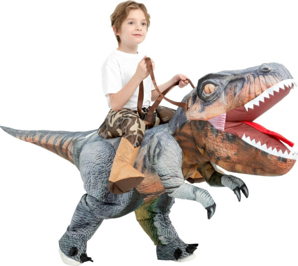 Kids' Inflatable T-Rex Rider Costume