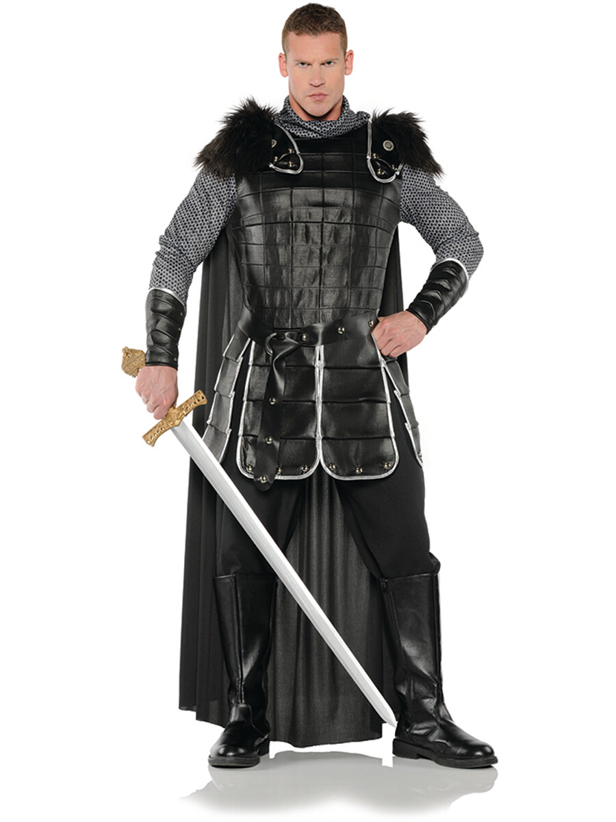 Men's Black Knight Armor Costume
