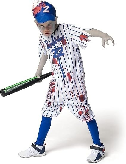 Kids' Zombie Baseball Player Costume
