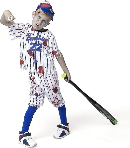 Kids' Zombie Baseball Player Costume
