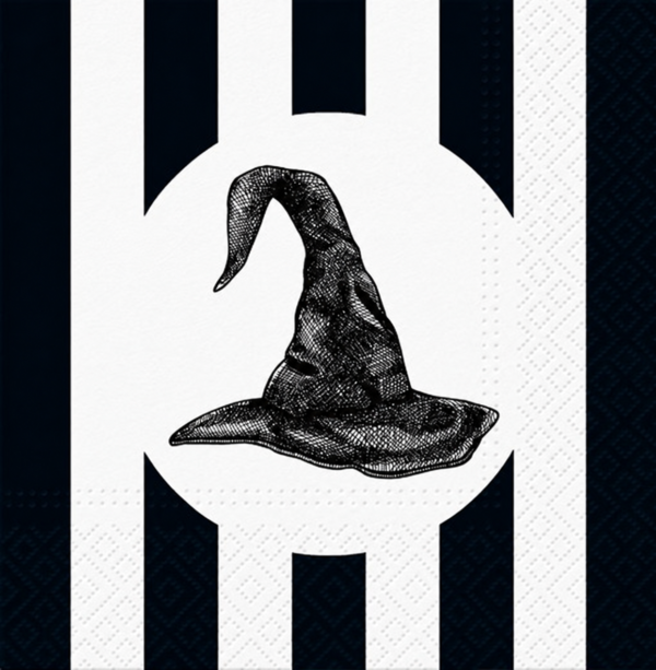 Black Witch Hat Craft Napkins — Two Pieces